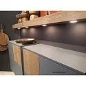 Hera LED Möbel-Einbauleuchte FAQ 58, IP44/IP20, eckig, LED-24-Stecker, CRi >90, 3W 3000K 225lm 115°, Edelstahl-Optik