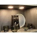 Hera LED Möbel-Einbauleuchte FAQ 58, IP44/IP20, eckig, LED-24-Stecker, CRi >90, 3W 3000K 225lm 115°, Edelstahl-Optik