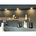 Hera LED Möbel-Einbauleuchte FAQ 58, IP44/IP20, eckig, LED-24-Stecker, CRi >90, 3W 3000K 225lm 115°, Edelstahl-Optik