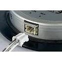 Hera Recessed LED area light luminaire FAR 68-LED, IP44, round, LED24 connection, CRi>90, 3000K 270lm 110°, black