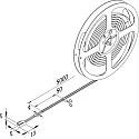 Hera Selbstklebender, flexibler LED Streifen TAPE COB-4, 500cm, mit LED-24 Stecker, CRi >90, dimmbar, 3000K