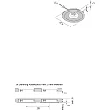 Hera LED Einbaustrahler AR 68-LED, geringe Blendwirkung, IP44, 24V DC, CRi >90, Rasthaken-Montage, starr, dimmbar, 3000K, edelstahl