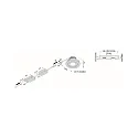 Hera recessed luminaire ECO SR 68 swivelling, set of 1 IP20, chrome matt dimmable 6,5W 750lm 3000K 24° 24° CRI 80
