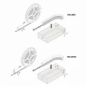 Hera LED Strip TAPE FN-3TFC FREECUT 930 / 5M with plug, with diffuser white