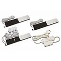 under-cabinet luminaire S-PAD F incl. driver, set of 3, with touch dimmer IP20
