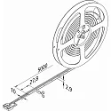 Hera LED Strip TAPE COB-10P, IP20, 24V DC, 288 LED/m, LED 24-Stecker, CRi >90, dimmbar, exkl. BG, 1cm / 5m-Rolle, 77W 2700K