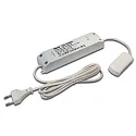 Trafo LED-24/60W Netzanschlussleitung, 200cm mit Eurostecker, 12-fach Verteiler