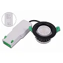 outdoor recessed luminaire ECO R 68 rigid, CCT Switch, multipower, wired through IP65, black, white dimmable