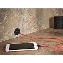 Hera USB Steckdose, 24 V, IP20, edelstahl