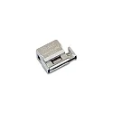 Zubehör für LED Track 24V Schienen - 24V Niederspannungs-Adapter, mit 2x LED-24V-Buchsen, Alu eloxiert
