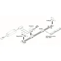 Accessory for 24V power track Flat Track - magnetic holder for LED power tracks , black