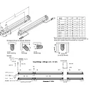 Hera Compact linear luminaire (long field) SlimLite CS, 25.9cm, 6W, with splinterguard cover (plexiglas)