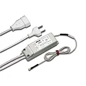 Touch-Schalter 400W EBS 4 D mit 100cm Eurostecker + 30cm Eurokupplung, inkl. Sensorleitung 200cm, mit Ringöse M4