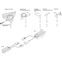 Accessories for electronic touch switch EBS 4 - sensor head, Ø 1.2cm, with 200cm sensor line, stainless steel