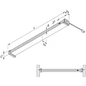 Hera under-cabinet luminaire IP20, aluminium, opal 2
