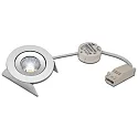 LED Einbaustrahler SR 68-LED, Set (inkl. Trafo), IP44, 230/350/700mA, CRi>90, dimmbar, 7.5W 3000K 800lm 30°, Chrom matt