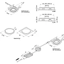 Hera LED Einbauleuchte, ø 8cm, 7,5W, 3000K, 800lm, IP44, schwenkbar, schwarz