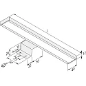 Hera LED Spiegelleuchte LUGANO, IP20, LED24 connection, without visible light points, CRi>95, 45cm, 8.0W 4000K, anodised alu