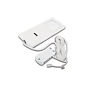 LED Unterbauleuchte LED SLIM-PAD F, IP20, mit IR Dimmer, homogenes Flächenlicht, mit LED-24-Anschluss, 5W 3000K, weiß