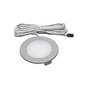 Recessed LED panel luminaire Dynamic FR 78-LED, IP44, LED 24 Dynamic connection, 4W 2700-5000K 270lm 110°, inox look