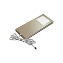 Flache LED Unterbauleuchte DYNAMIC LED SLIM-PAD F, 24V-LED DYNAMIC, 5W 2700-5000K 285lm 110°, Edelstahloptik