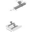 Hera Dreh- und schwenkbarer LED 2-LINK SPOT, 3-flammig, für LED 2-LINK-Profile, 30cm, CRi>90, 3x 1.5W 4000K 80lm 38°, Alu eloxiert