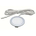 HV LED Flächenleuchte FR 68-LED, Einbau / Aufbau, IP20, 230V HVLCS Steckerkabel 200cm, 3W 3000K 200lm 110°, Chrom matt
