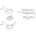 Hera HV LED Flächenleuchte FR 68-LED, Einbau / Aufbau, IP20, 230V HVLCS Steckerkabel 200cm, 3W 4000K 200lm 110°, Edelstahloptik