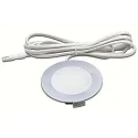 HV LED Einbaustrahler FR 78-LED mit Flächenlicht, IP20, 230V HVLCS Steckerkabel 200cm, 3W 4000K 200lm 110°, Chrom matt