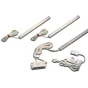 3er Set Unterbauleuchte LED ADD-ON MINI + LED Trafo LED-24 / 15W + Touch-Dimmer, 4.3W 4000K 280lm 110°, Alu eloxiert