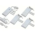 4pc. set of LED L-Pad 7.5W 3000K, with IR-dimmer + LED transformer 24/15W/30W, white