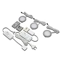 3er Set DYNAMIC LED Einbaustrahler FR 68-LED, 4W, rund, Edelstahloptik, 24V DC, Funk-FB Anbau, Trafo LED-24 / 15W
