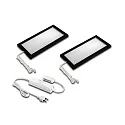 2er Set LED Unterbauleuchte LED SKY 6W + LED Trafo LED-24 / 30W, 4000K, schwarz