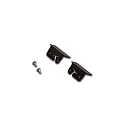 2er Set Endkappe für LED Einfräs-Profil I, 24mm, mit Befestigungsschrauben, schwarz