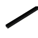 LED milling mount profile A 24mm for covering profile 15mm, asymmetrical light beam, length 100cm, black