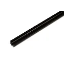 LED milling mount profile I 24mm (inside position, asymmetrical) for covering profile 15mm, length 100cm, black