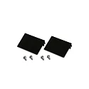 Zubehör für LED Einfräsprofil - Abdeckung an der 3 cm breiten Fräsnut, 2er Set, schwarz