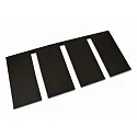 holder INTERO-LINE - SLICED GLASS HOLDER  3-fold, mechanical, removable, black matt