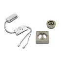 24V Dimm-Controller Funk 80W mit 12-fach Verteiler, für Holzbohrung Ø 35mm, Edelstahloptik