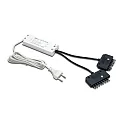 Trafo LED 350/2x9W Anschlussleitung 200cm, mit Eurostecker, 2x9-fach Verteiler + 8 Kurzschluss-Stecker