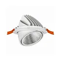 LED Einbaudownlight SARA, Ø 18,7cm, 36°, 20-39W, 3500K, 2425-5069lm, CRI90, IP20, schwenkbar, weiß