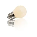 HEITRONIC LED Filament Tropfenform G45, E27, 4W 2700K 400lm 280°, matter Glaskolben, flackerfrei