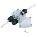Outdoor Kabelverteiler, 2-fach, IP68, 3x 1.5mm², max. 230V, max. 10A / 2300W, wasserdicht bis 1m