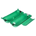 HEITRONIC Outdoor Sicherheits-Verbindungsbox MAX, IP44, 25 x 11.1 x 7.5cm, 1 Eingang / 1 Ausgang max. 11mm, grün