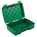 HEITRONIC Outdoor Sicherheits-Verteilerbox MAXIMUS, IP55, 35 x 24 x 12cm, 5.8 Liter, 5 Ein-/Ausgänge 15mm, grün