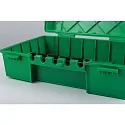 HEITRONIC Outdoor Sicherheits-Verteilerbox MAXIMUS, IP55, 35 x 24 x 12cm, 5.8 Liter, 5 Ein-/Ausgänge 15mm, grün