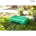 HEITRONIC Outdoor Sicherheits-Verteilerbox MAXIMUS, IP55, 35 x 24 x 12cm, 5.8 Liter, 5 Ein-/Ausgänge 15mm, grün