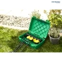 HEITRONIC Outdoor Sicherheits-Verteilerbox MAXIMUS, IP55, 35 x 24 x 12cm, 5.8 Liter, 5 Ein-/Ausgänge 15mm, grün