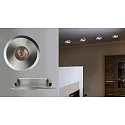 HEITRONIC LED Einbaustrahler AUSTIN, Rund, 6W 2700K 450lm 35°, Aluminium gebürstet
