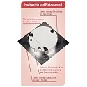 HEITRONIC LED Einbaustrahler AUSTIN, Eckig, 6W 2700K 450lm 35°, Aluminium gebürstet
